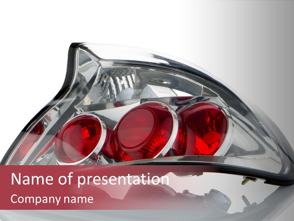 Vehicle Road Front PowerPoint Template