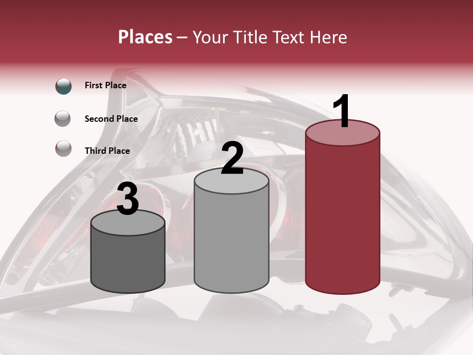 Vehicle Road Front PowerPoint Template