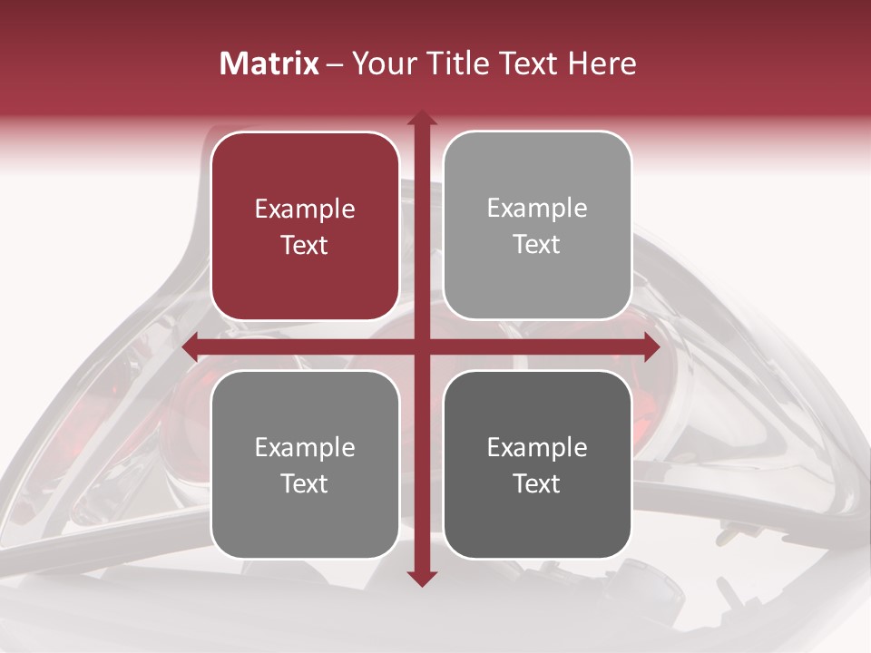 Vehicle Road Front PowerPoint Template