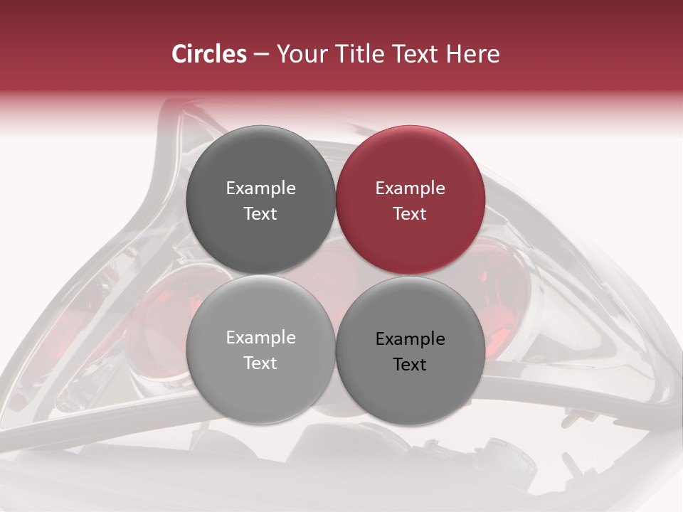 Vehicle Road Front PowerPoint Template