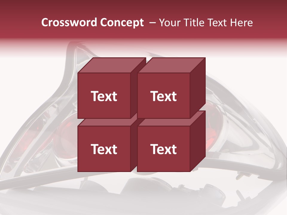 Vehicle Road Front PowerPoint Template