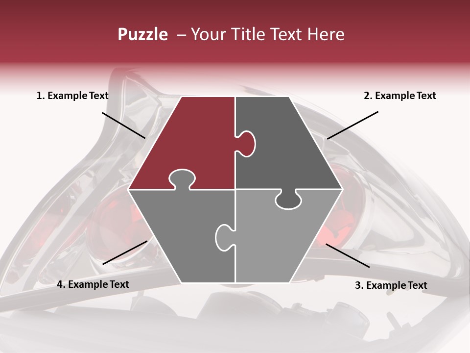 Vehicle Road Front PowerPoint Template