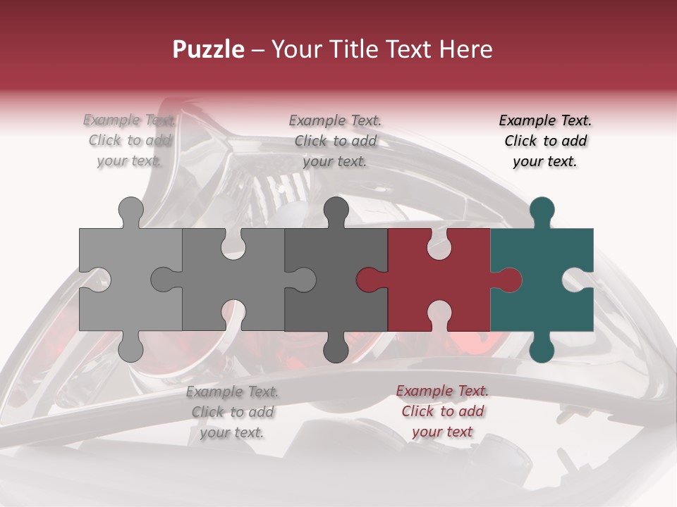 Vehicle Road Front PowerPoint Template