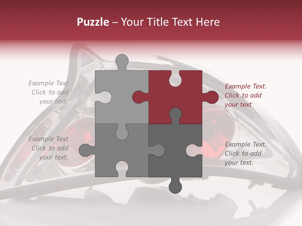 Vehicle Road Front PowerPoint Template