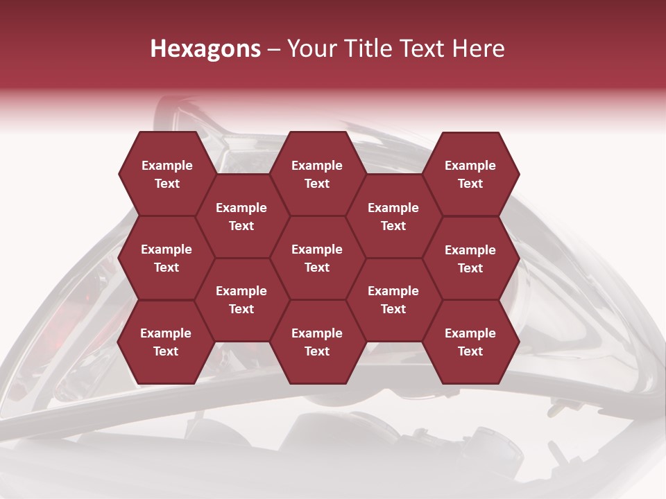 Vehicle Road Front PowerPoint Template