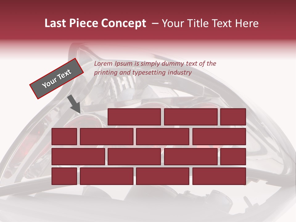 Vehicle Road Front PowerPoint Template