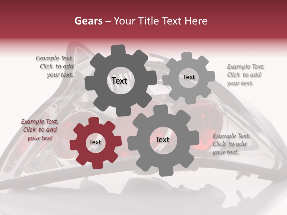 Vehicle Road Front PowerPoint Template