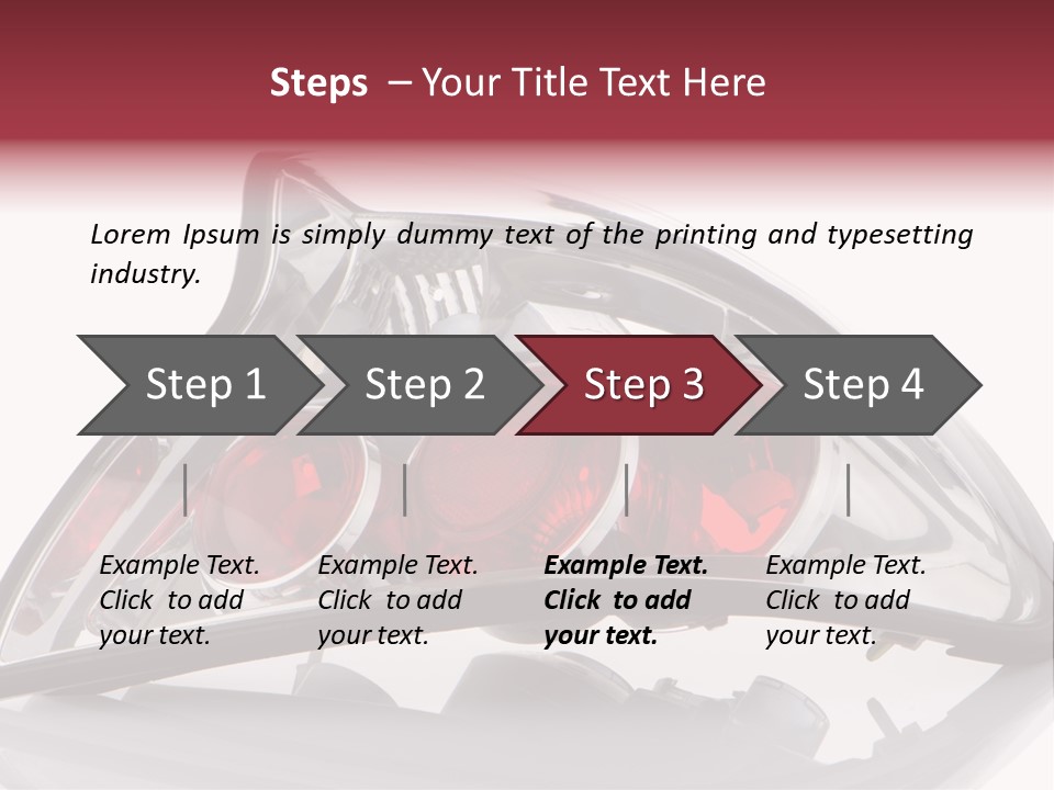 Vehicle Road Front PowerPoint Template