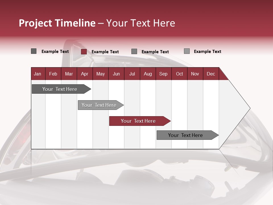 Vehicle Road Front PowerPoint Template