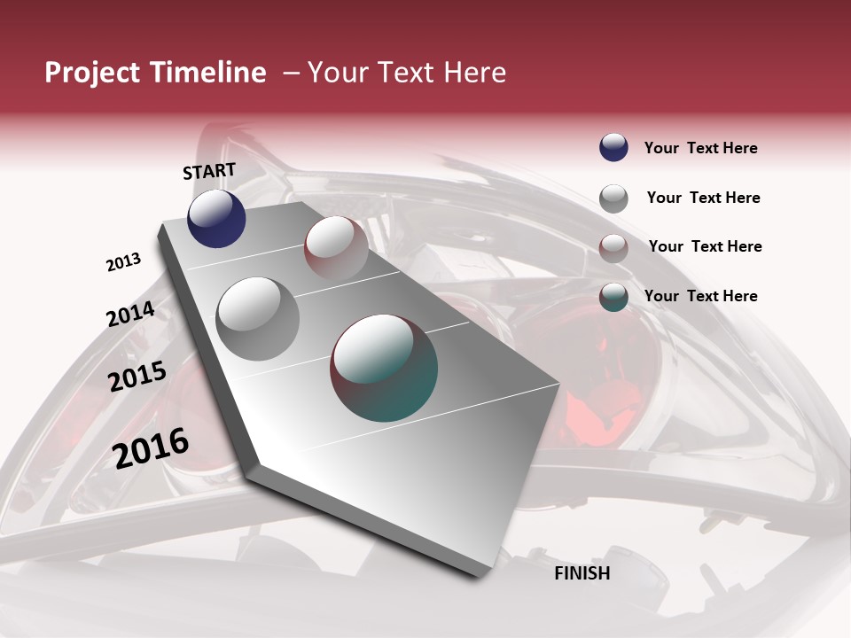 Vehicle Road Front PowerPoint Template