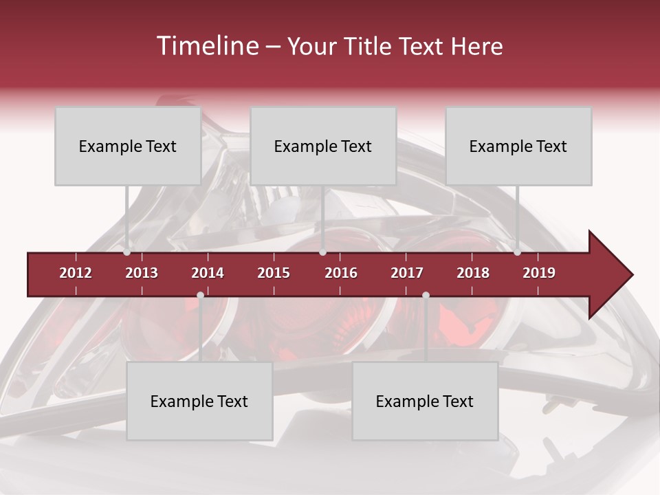 Vehicle Road Front PowerPoint Template