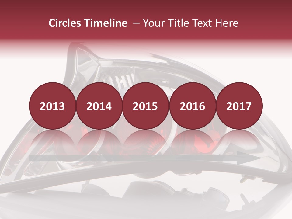 Vehicle Road Front PowerPoint Template