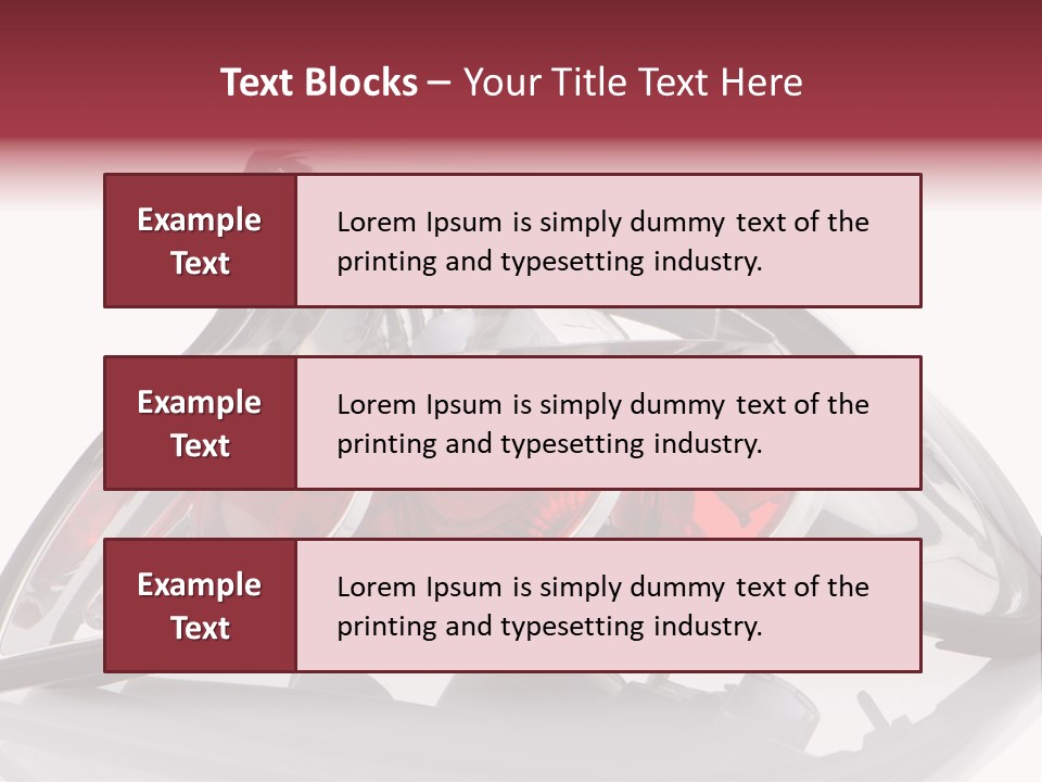 Vehicle Road Front PowerPoint Template