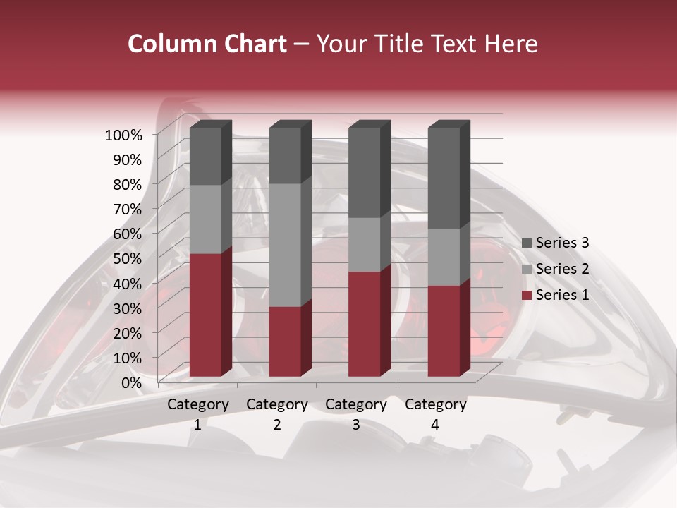 Vehicle Road Front PowerPoint Template