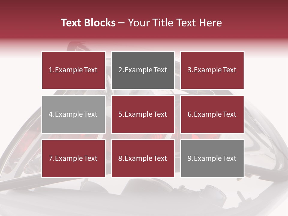 Vehicle Road Front PowerPoint Template