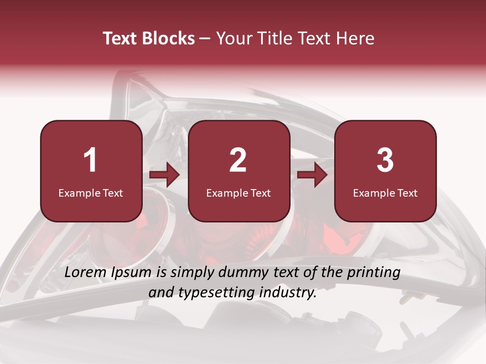 Vehicle Road Front PowerPoint Template
