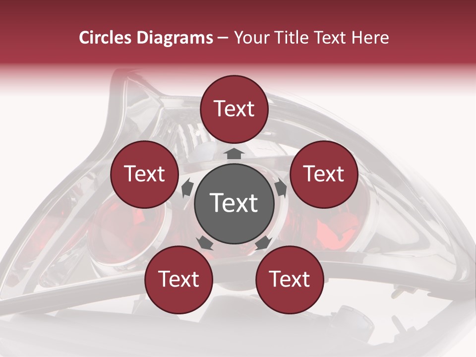 Vehicle Road Front PowerPoint Template