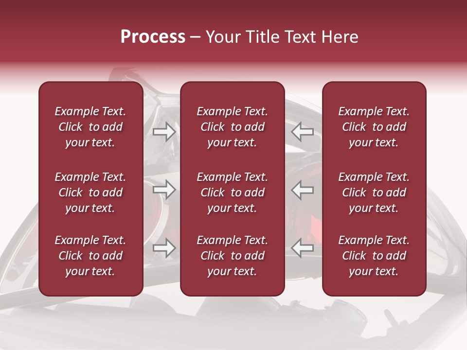 Vehicle Road Front PowerPoint Template