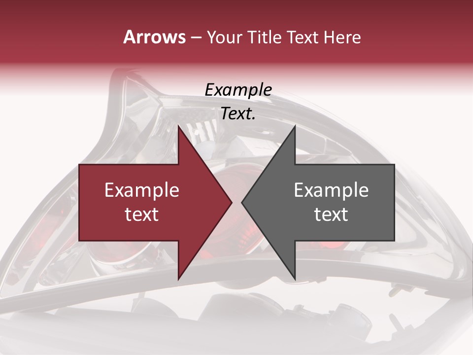 Vehicle Road Front PowerPoint Template