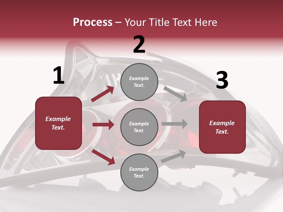 Vehicle Road Front PowerPoint Template