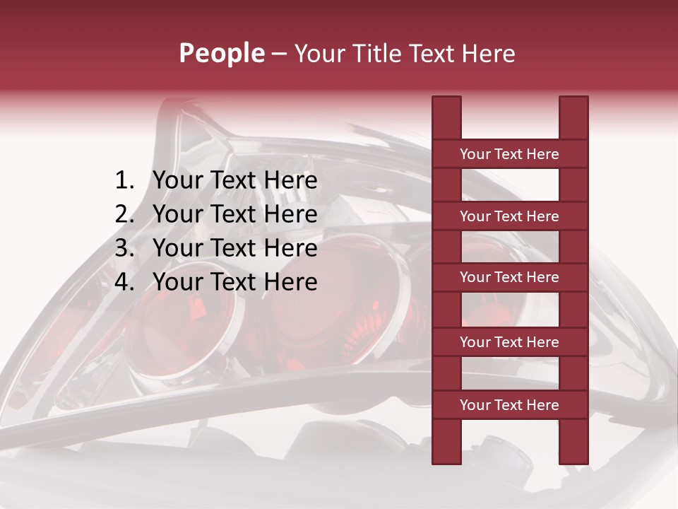 Vehicle Road Front PowerPoint Template