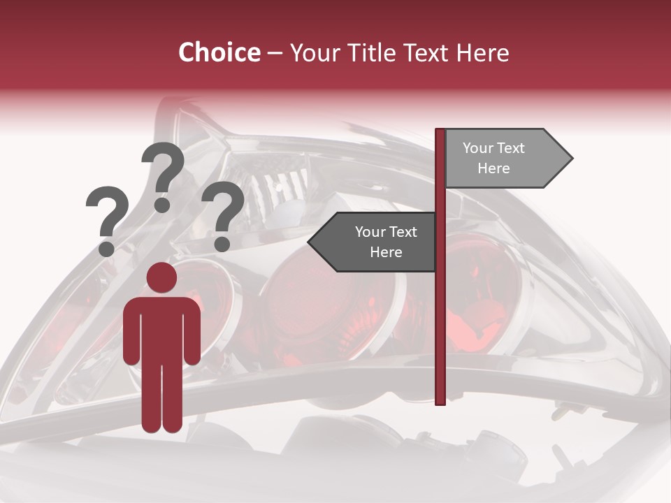 Vehicle Road Front PowerPoint Template