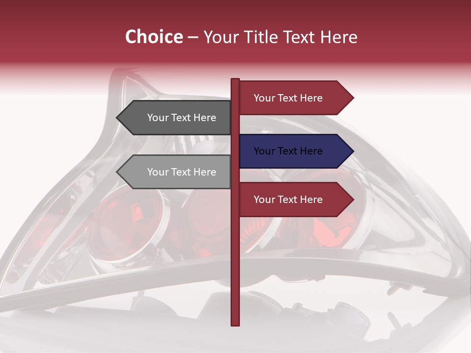 Vehicle Road Front PowerPoint Template