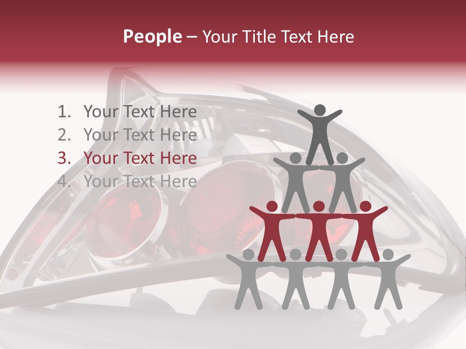 Vehicle Road Front PowerPoint Template