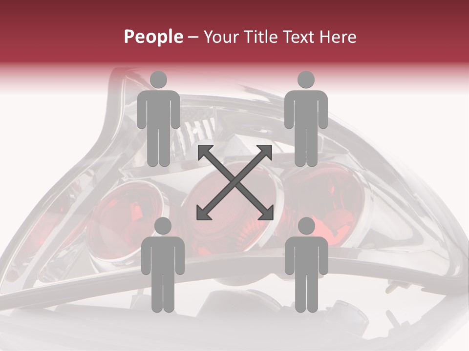 Vehicle Road Front PowerPoint Template