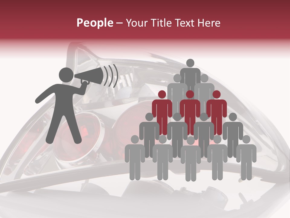 Vehicle Road Front PowerPoint Template