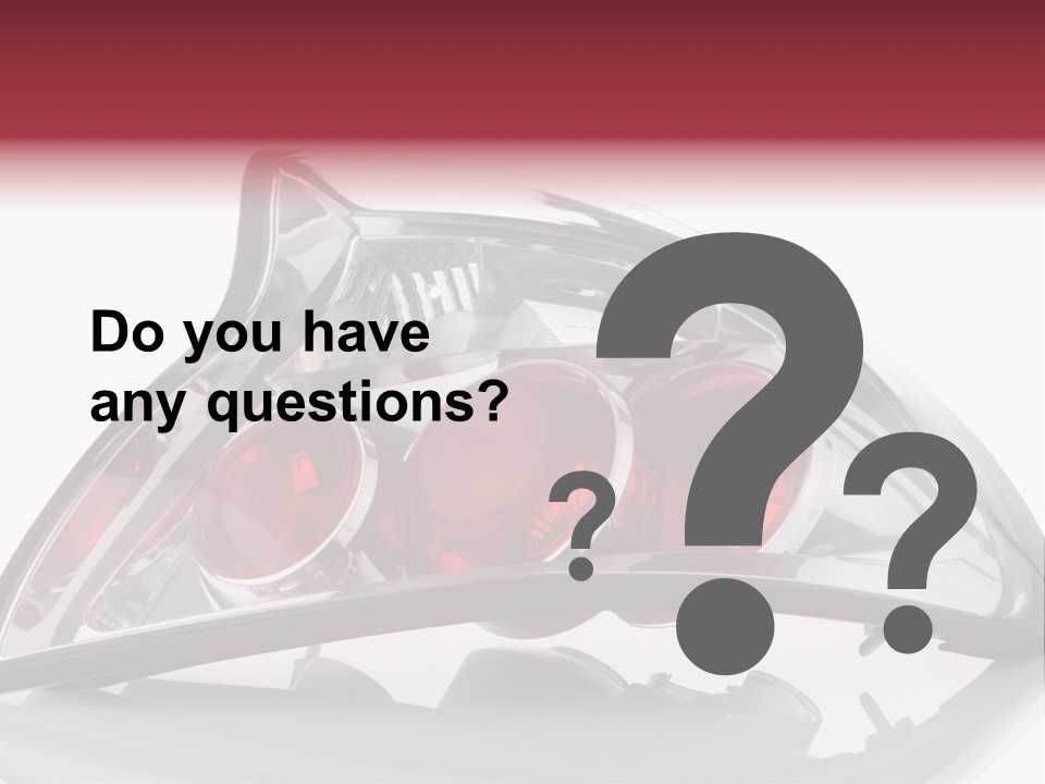 Vehicle Road Front PowerPoint Template