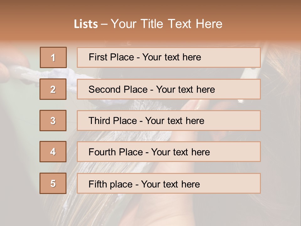 Dyeing Skill Hair PowerPoint Template