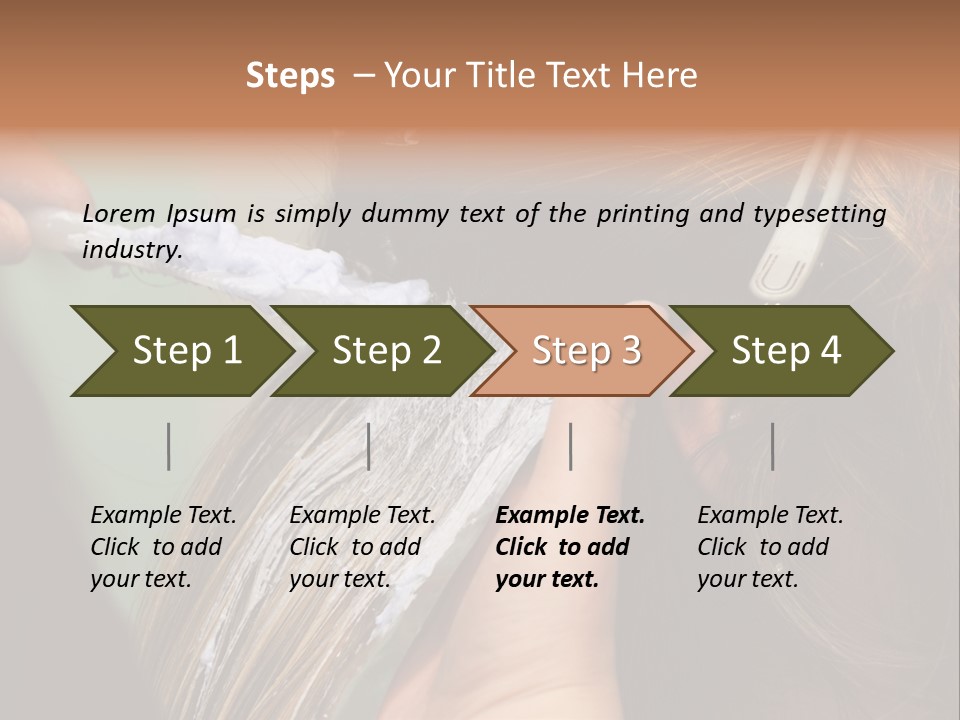 Dyeing Skill Hair PowerPoint Template