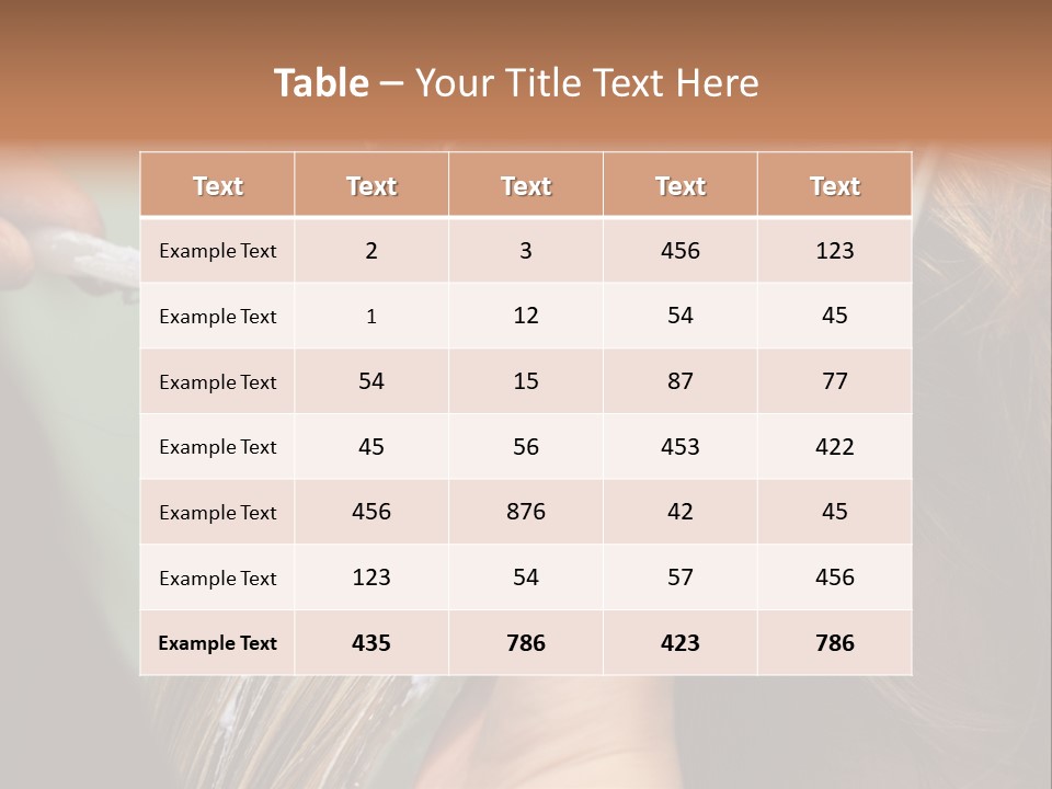 Dyeing Skill Hair PowerPoint Template