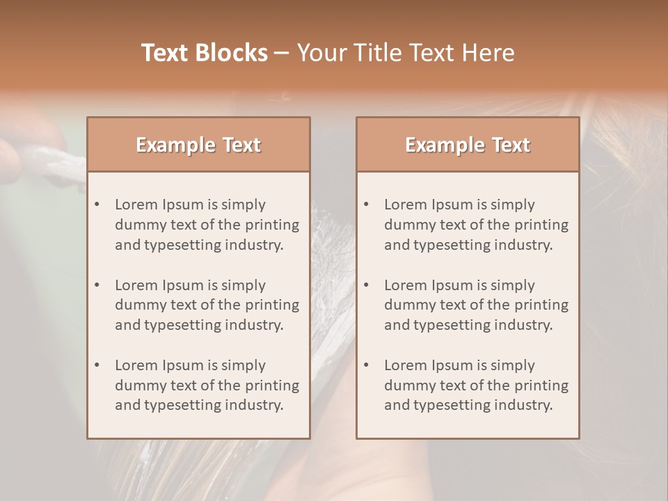 Dyeing Skill Hair PowerPoint Template