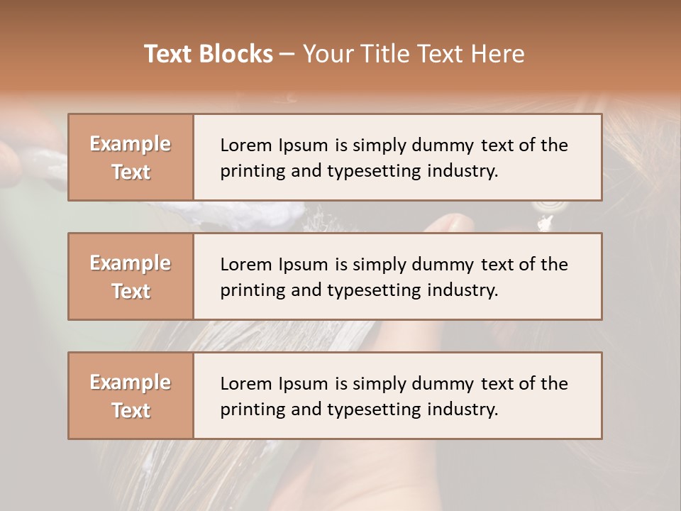 Dyeing Skill Hair PowerPoint Template