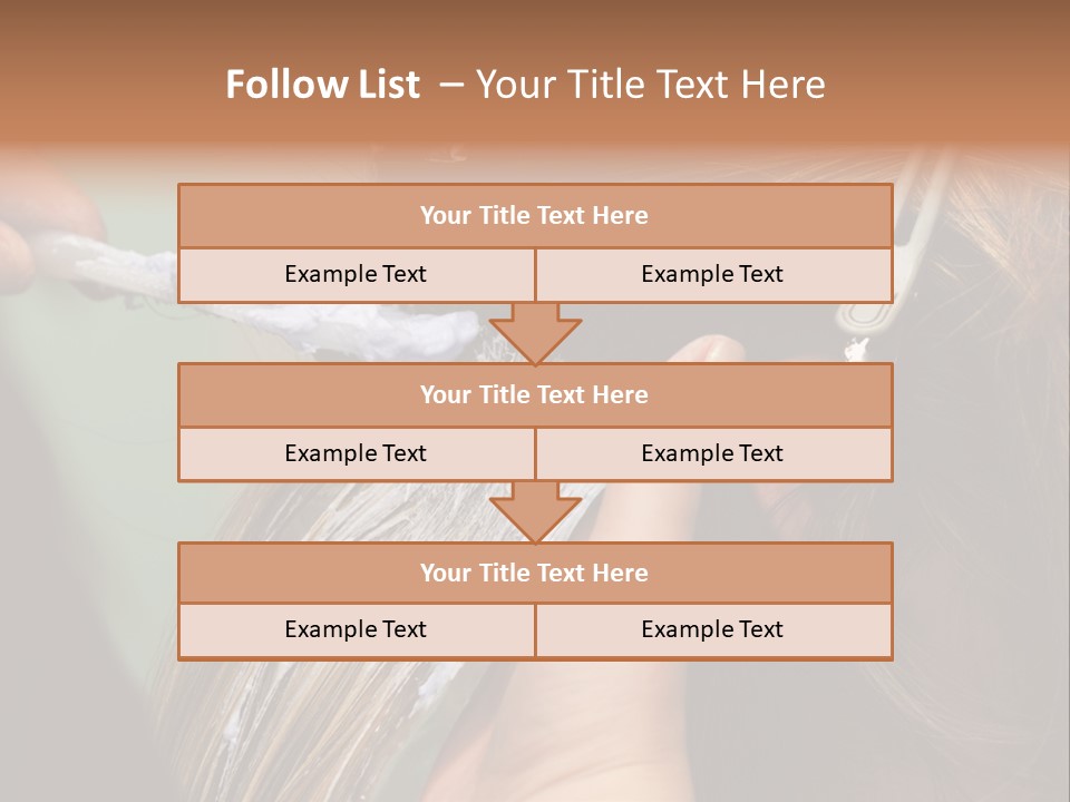 Dyeing Skill Hair PowerPoint Template