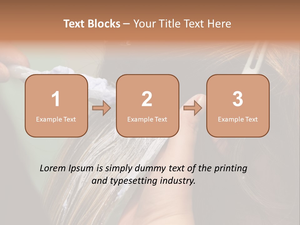 Dyeing Skill Hair PowerPoint Template