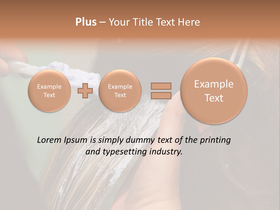 Dyeing Skill Hair PowerPoint Template