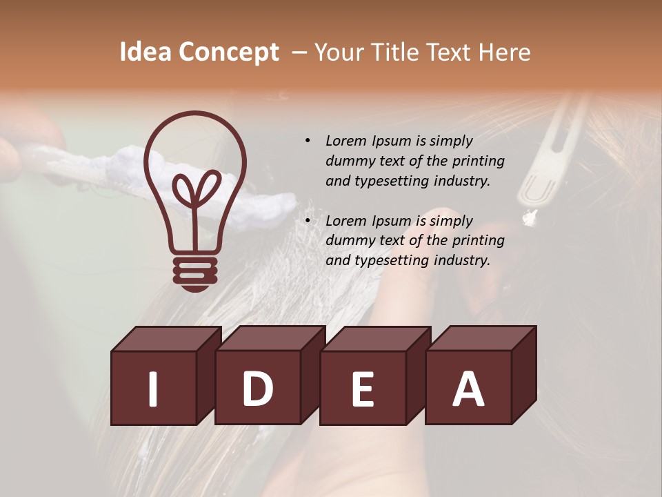 Dyeing Skill Hair PowerPoint Template