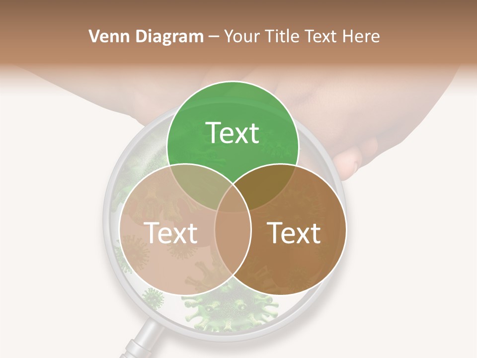 Transmitting Human Hand School Children PowerPoint Template