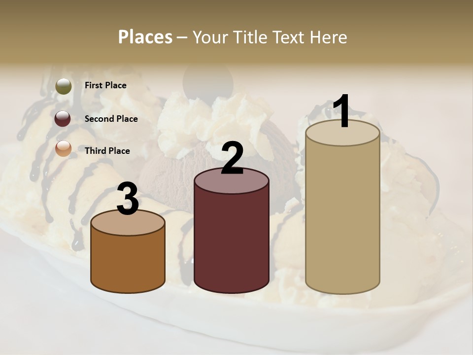 Banana Split Frosted Creamy PowerPoint Template