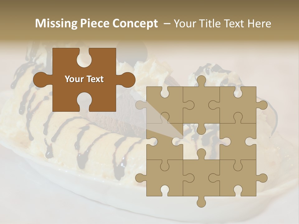 Banana Split Frosted Creamy PowerPoint Template