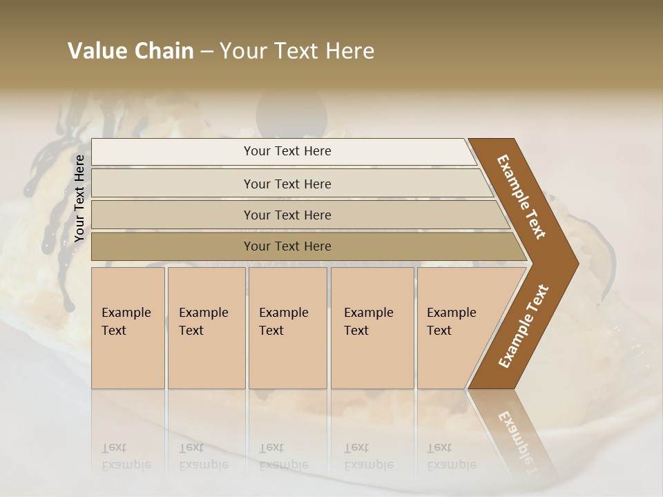 Banana Split Frosted Creamy PowerPoint Template