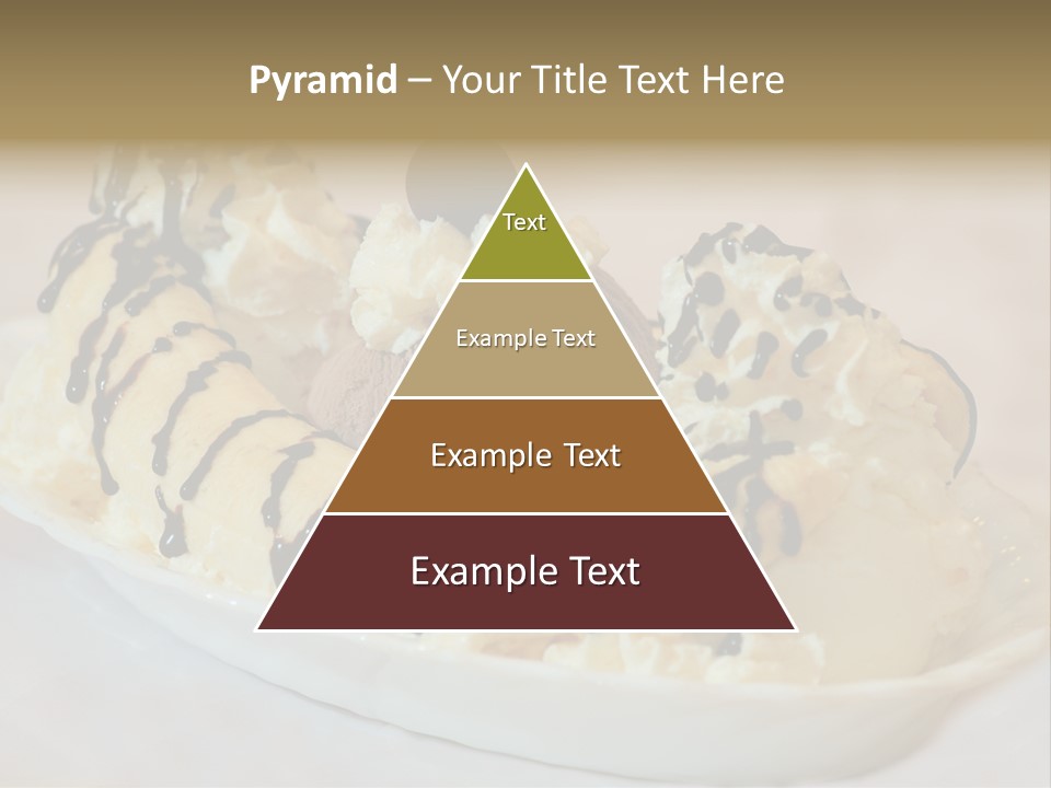 Banana Split Frosted Creamy PowerPoint Template