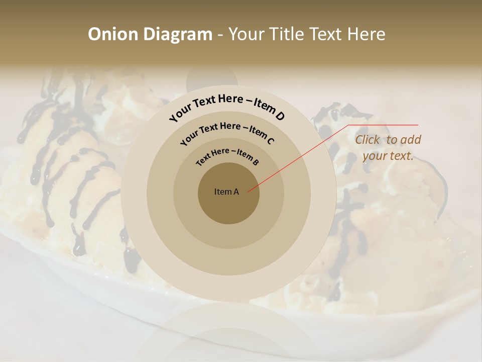 Banana Split Frosted Creamy PowerPoint Template