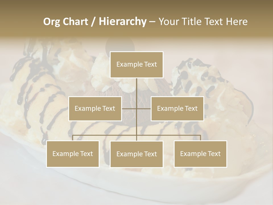 Banana Split Frosted Creamy PowerPoint Template