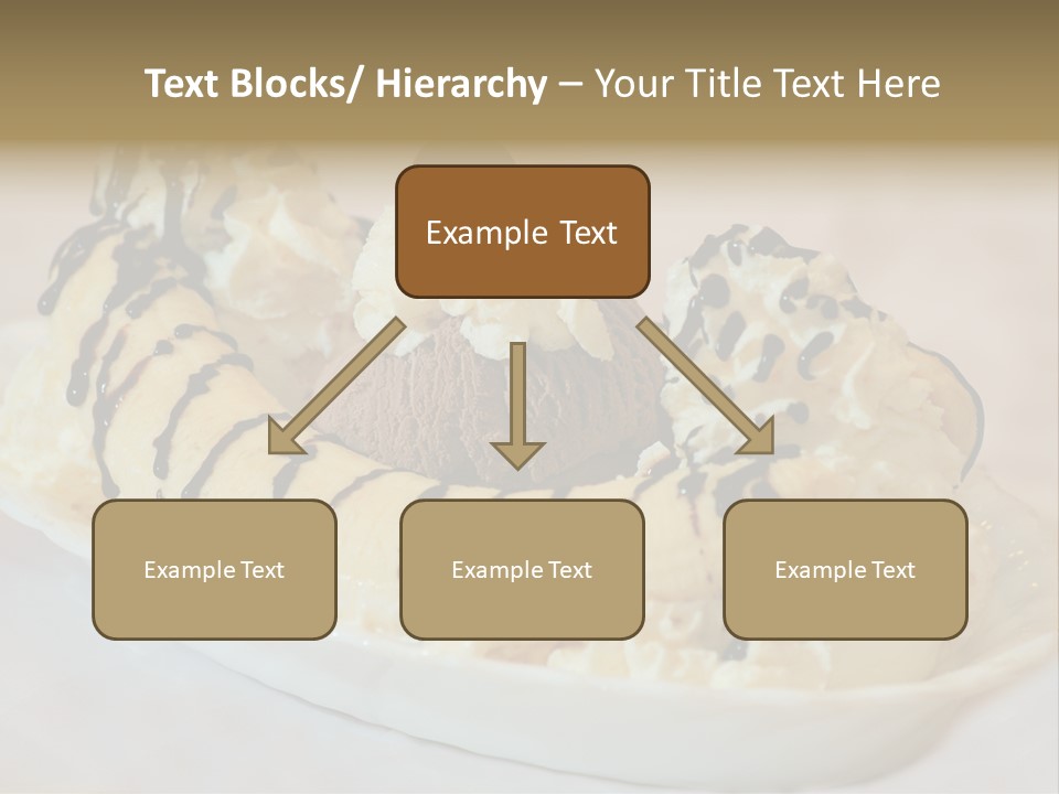 Banana Split Frosted Creamy PowerPoint Template