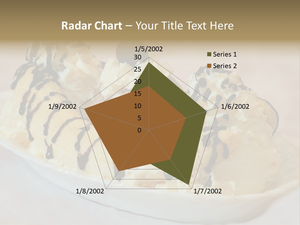 Banana Split Frosted Creamy PowerPoint Template