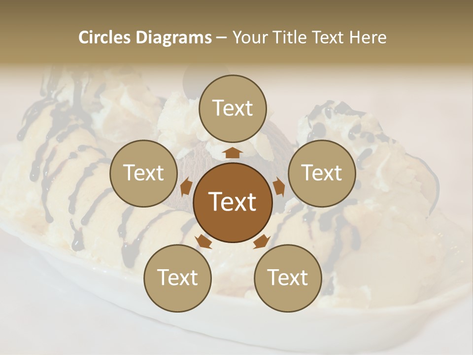 Banana Split Frosted Creamy PowerPoint Template